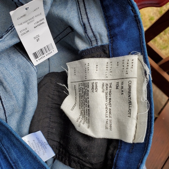 Current Elliott High Waist Sandy Jeans NWT New with Tags - Picture 5 of 5